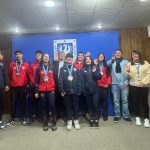Alcalde se reunió con Karatecas penquistas medallistas en Sudamericano en Brasil